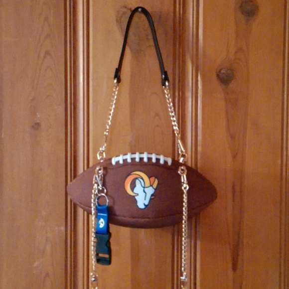 LIMITED EDITION HANDMADE Football Purse (LA RAMS) 🏈 - Picture 9 of 14